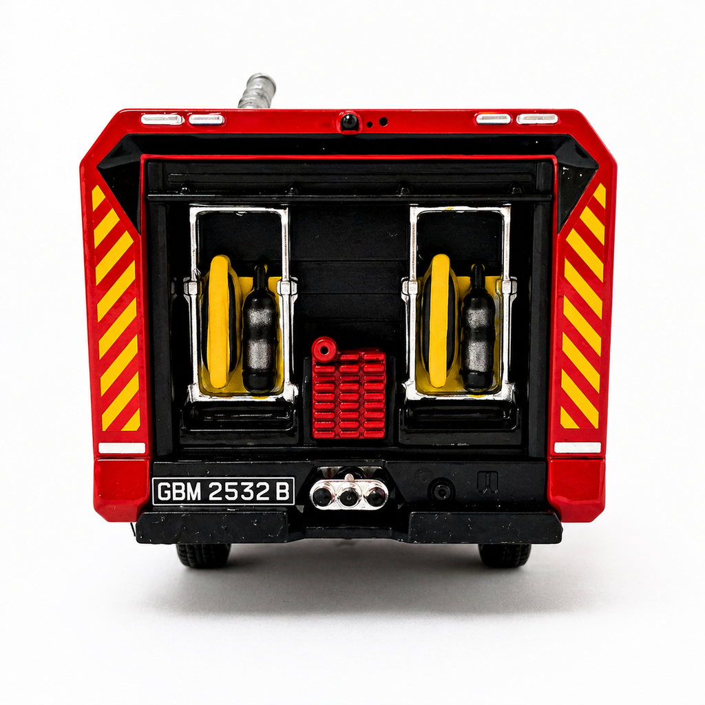 1:64 SCDF 6th Generation Light Fire Attack Vehicle (with Red Rhino Robot)