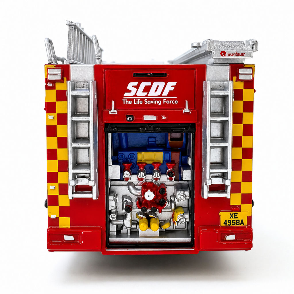 1:64 SCDF Pump Ladder (Open Compartment Display)