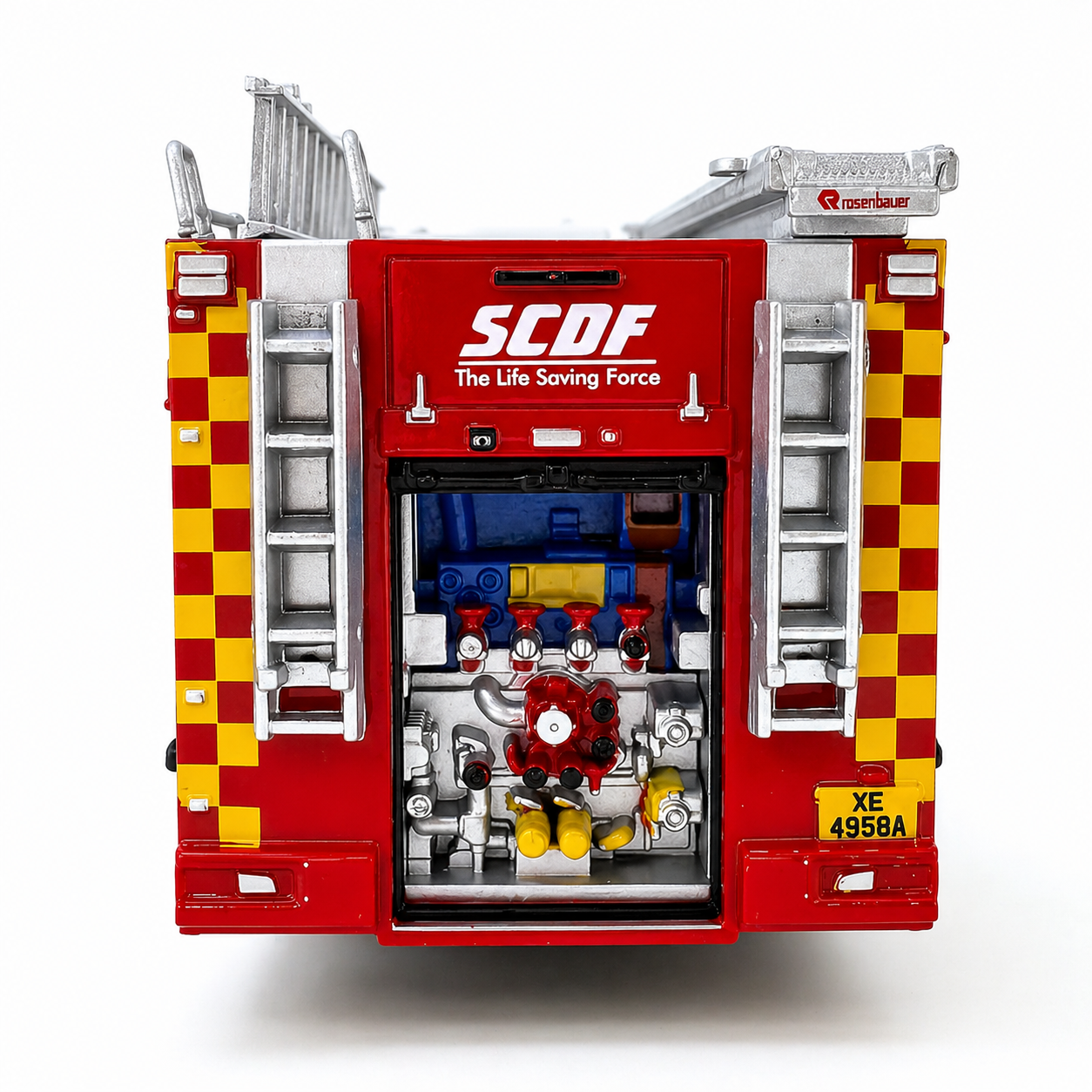 1:64 SCDF Pump Ladder (Open Compartment Display)
