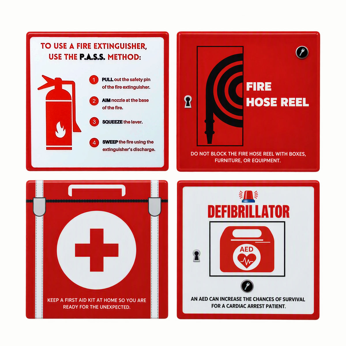 SCDF Ceramic Coasters (Set of 4)