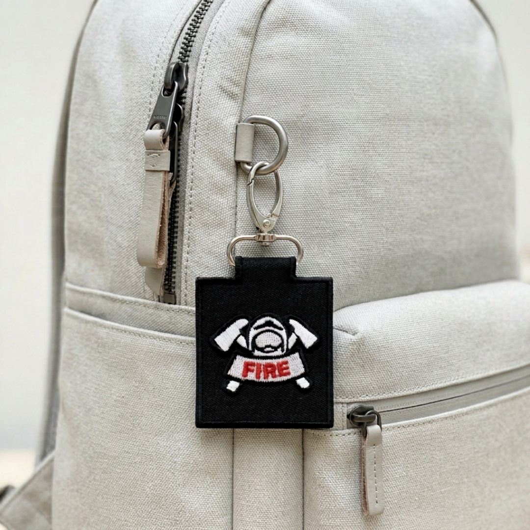 SCDF Fire Badge Keychain