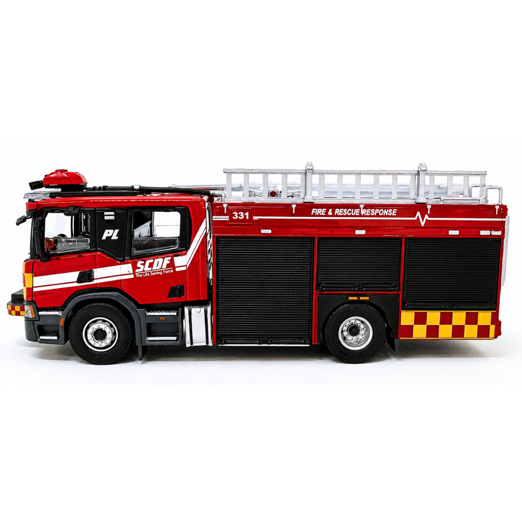1:64 SCDF Pump Ladder (Closed Compartment Display)