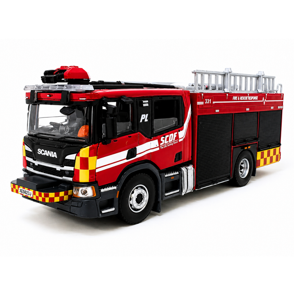 1:64 SCDF Pump Ladder (Closed Compartment Display)