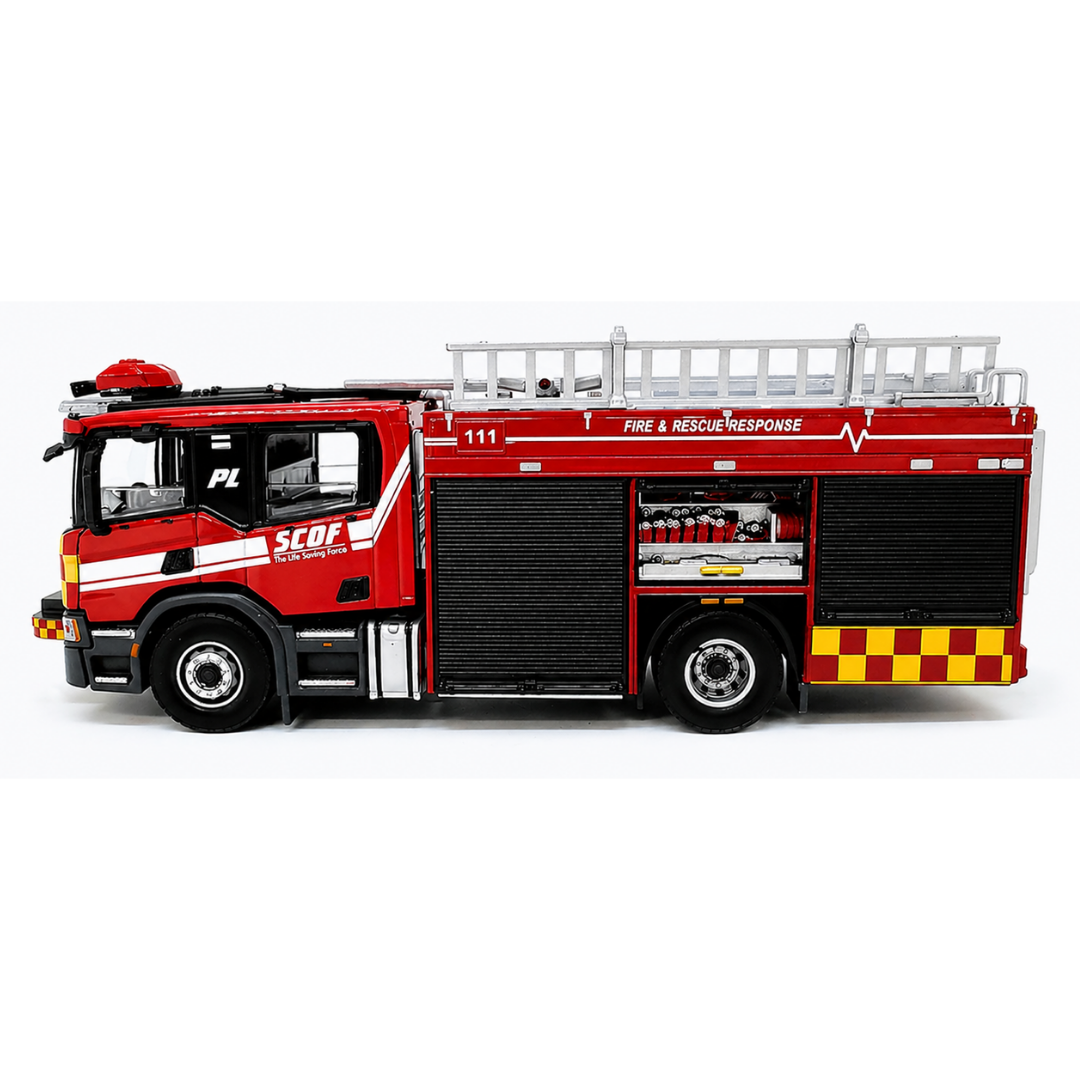 1:64 SCDF Pump Ladder (Open Compartment Display)
